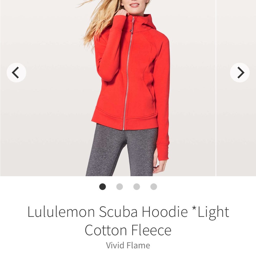 ISO lululemon scuba vivid flame 6/8/10